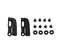 Lot de 2 clips de ceinture en acier inoxydable pour fourreau avec vis, support de taille pour outils de camping, chasse, support pour fourreau, collier de serrage d'extérieur (gauche)