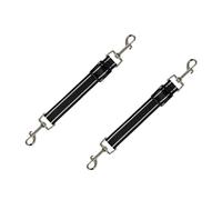 Lot de 2 clips de collier pour chien, collier réglable au connecteur de sécurité, clips rétractables pour laisse pour chien, double clip réfléchissant pour la sécurité, lien de harnais durable pour