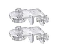 Lot de 2 clips de couvercle d'aquarium - 5,6 x 3,1 x 2,5 cm - En acrylique