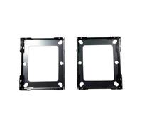 Lot de 2 clips de couverture de transformateur à noyau annulaire, boîtiers, cloches, blindage, manchons d'étanchéité, métal revêtu noir, bouclier de protection (2 supports EI86)