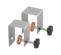 Lot de 2 clips de fixation de tiroir pour assemblage d'armoire, pince de travail du bois de type G avec réglage par vis, 60 x 87 x 50 mm, compatible avec façade de tiroir P