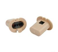 Lot de 2 clips de fixation pour siège arrière de voiture Micra K11, TIIDA, Sunny, Qashqai pour - Noir et beige, matériau ABS, remplacement direct avec -and-Play