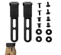 Lot de 2 clips de lame fixes avec vis et rondelles, clip de ceinture | Clip de lame fixe, fourreau de taille, fourreau de couteau, clip de taille, clips de lame fixes, compatible avec Kydex