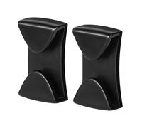 Lot de 2 clips de lunettes de ski avec boucle anti-chute à dégagement rapide multifonction pour sports d'hiver Noir 4,8 x 3 x 1,2 cm