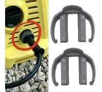 Lot de 2 clips de rechange pour nettoyeur haute pression Kärcher K2/K3 - En plastique gris - Raccord rapide - Compact - 6,1 x 4,2 x 1,8 cm