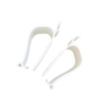 Lot de 2 clips de stabilisation pour lunette de toilette - Sécurise instantanément les housses de toilettes lâches - Pas de vis ou de colle nécessaires pour toutes les salles de bain - Clip de