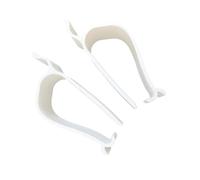 Lot de 2 clips de stabilisation pour lunette de toilette - Sécurise instantanément les housses de toilettes lâches - Pas de vis ou de colle nécessaires pour toutes les salles de bain - Clip de