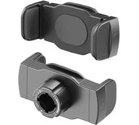 Lot de 2 clips de support de téléphone portable - Connecteur à rotule de rechange - 17 mm - Tête sphérique rotative avec fixation pour chargeur sans fil de voiture - Anneau lumineux - Support pour