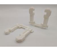 Lot de 2 clips de tiroir à fermeture douce pour Cooke & Lewis - Kit de réparation de 2 pièces - Compatible avec les cuisines B&Q IT MFI - 2 clips avant blancs - Fixation avant du tiroir