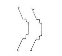 Lot de 2 clips de ventilateur 8/9/12 cm pour refroidisseur de CPU en acier facile à monter