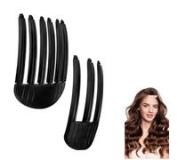 Lot de 2 clips de volume pour la racine des cheveux, peigne de coiffage pour cheveux longs et courts, noirs