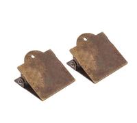 Lot de 2 clips marque-pages en métal vieilli pour scrapbooking, carnet de notes, journal, clips mémo rétro