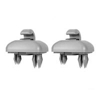 Lot de 2 clips pour pare-soleil de voiture pour A1 pour A3 et A4 (gris)