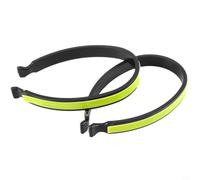 Lot de 2 clips réfléchissants pour pantalon de vélo, sangles élastiques pour protection de chaîne, accessoires de sécurité pour vélo de route et VTT