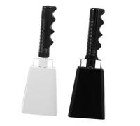 Lot de 2 cloches à main avec générateur sons et poignée, petit kit batterie musicale Pour Les Jeux De Football