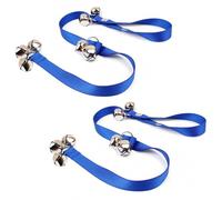 Lot de 2 cloches de dressage pour chien à accrocher à une poignée de porte, cloches d'apprentissage de la propreté pour chiot avec grelot fort et sangle réglable, sonnette d'apprentissage de la
