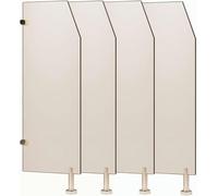 Lot de 2 cloisons de séparation pour urinoir pour homme - Séparateur d'intimité pour urinoir - Cloison de toilettes pour hôtels - Noir - Protection et intimité améliorées