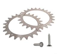 Lot de 2 clous de pelouse en acier inoxydable - Amélioration de la traction - Compatible avec tous les modèles pour Worx pour Landroid S&M