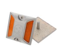 Lot De 2 Clous Réfléchissants en Aluminium Moulé Réflecteurs d'urgence pour Route Extérieure Réflecteurs De Circulation Marqueurs Réfléchissants pour Allées Marqueurs De