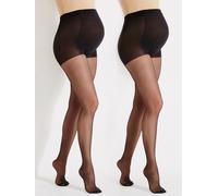 Lot de 2 collants voile spécial grossesse 2 noir 1