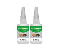Lot de 2 colles huileuses à haute résistance - Super colle universelle étanche - Colle instantanée puissante pour résine, céramique, métal, verre, sans odeur forte, séchage rapide