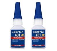 Lot de 2 colles Loctite 401, colle instantanee rapide, flacon de 20 ml, super colle multi-usages, liquide super puissant et incolore