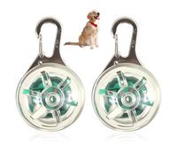 Lot de 2 Collier Lumineux Chien Rechargeable USB, 3 Modes Collier Chien Lumineux, Convient AUX Animaux de Compagnie, AUX Promenades Nocturnes, au Camping, AUX Promenades Scolaires et au Camping