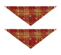 Lot de 2 colliers à carreaux résistants à l'usure pour un animal de compagnie qui veut s'habiller jusqu'à 50,8 x 18,8 cm, 7,6 cm