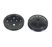 Lot de 2 colliers anti-éclaboussures en caoutchouc de 7,6 cm pour évier de cuisine - Accessoire pour évier de cuisine - Noir