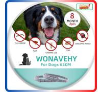Lot de 2 Colliers Antiparasitaires Chien - 16 Mois Protection Anti-Puces & Tique