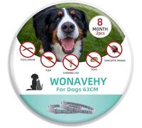 Lot De 2 Colliers Antiparasitaires Pour Chiens 8 Mois De Protection 63 Cm Collier Anti-Puces Chien Antiparasitaire Chien Chat Régl