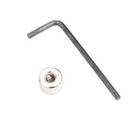 Lot de 2 colliers d'arrêt de profondeur en acier au carbone pour outils de travail du bois, bague de limite de diamètre réglable de 3 à 16 mm avec verrou à vis, compatible avec forets (4 mm)