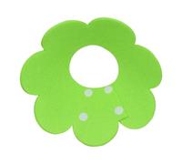 Lot de 2 colliers de convalescence élisabéthains en forme de fleur pour chat - Cônes de protection pour chaton et chiot - Vert - XS - 7,8 cm