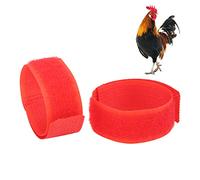 Lot de 2 Colliers de Coq Anti-Corbeau, Collier de Poulet Anti-Bruit de Crochet, Ceinture de Cou de Poulet en Nylon pour Garder Les coqs Silencieux et éviter Les cris dérangeants (#1)