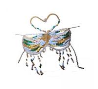 Lot de 2 colliers de corps pour femme - Accessoires tendance et légers - Pour déguisement d'été