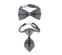 Lot de 2 colliers de fête réglables pour chiens et chatons - Costume de festival - Nœud papillon