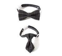 Lot de 2 colliers de fête réglables pour chiens et chatons - Costume de festival - Nœud papillon