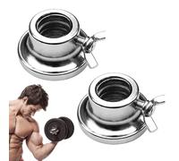 Lot de 2 colliers de poids Spinlockk, clips hexagonaux en fer de coulée, clips en fer de coulée robustes pour l'haltérophilie, la salle de sport, le fitness, l'entraînement de force, les barres