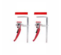 Lot de 2 colliers de scie à cliquet en acier avec couvercle de protection pour table trouée et système de rail de guidage (210 mm)