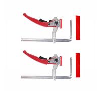 Lot de 2 colliers de scie à cliquet en acier avec couvercle de protection pour table trouée et système de rail de guidage (353 mm)