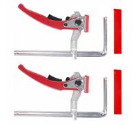 Lot de 2 colliers de scie à cliquet en acier avec couvercle de protection pour table trouée et système de rail de guidage (173 mm)