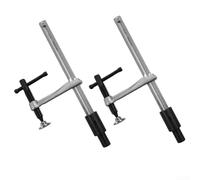 Lot de 2 colliers de serrage à action rapide pour bancs de travail du bois avec trou de 16 mm, portée de serrage de 160 mm, outil de clip fixe en métal