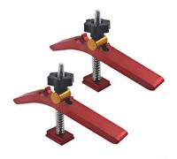 Lot de 2 colliers de serrage à action rapide, pour outils de travail du bois et du métal, avec filetage M8