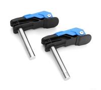 Lot de 2 colliers de serrage à angle réglable en aluminium pour projets de travail du bois type F Mécanisme de serrage à dégagement rapide (2 pièces, 19 mm)