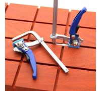 Lot de 2 colliers de serrage à cliquet à queue d'aronde 300 mm pour le travail du bois, serrage 2050 N, construction en acier trempé avec levier à dégagement rapide, compatible