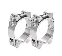 Lot de 2 colliers de serrage à double tête en acier inoxydable pour tuyaux | Ces colliers de serrage à double tête en acier inoxydable offrent un maintien sûr et sans fuite sur les tuyaux de moteur