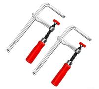 Lot de 2 colliers de serrage à queue d'aronde avec têtes fixes et coulissantes en fonte, barre en acier pour résistance à la rouille, pour fixation de rainures de bureau de précision