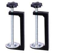 Lot de 2 colliers de serrage en C avec mécanisme réversible, plage de serrage de 10 à 105 mm, cadre en métal robuste, mâchoire plate pour une pression uniforme sur le bois et le plastique