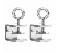 Lot de 2 colliers de serrage en C, boulons à œil en acier inoxydable 304, pince à mâchoire large, réglable, clip universel pour le travail du bois, le soudage, le charpentier (120 mm)