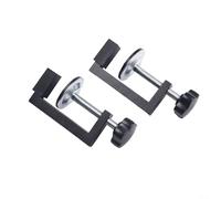 Lot de 2 colliers de serrage en C pour le travail du bois avec manchon de protection en caoutchouc pour menuiserie et travaux lourds